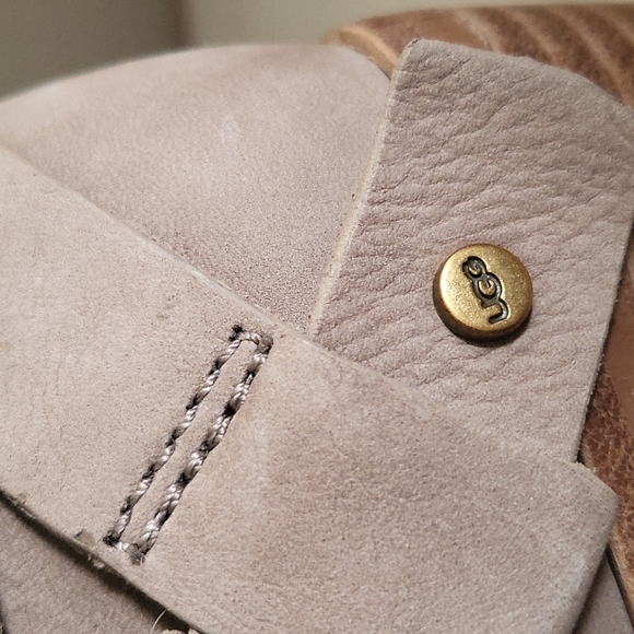 UGG Elora block heel booties in suede - Picture 3 of 7